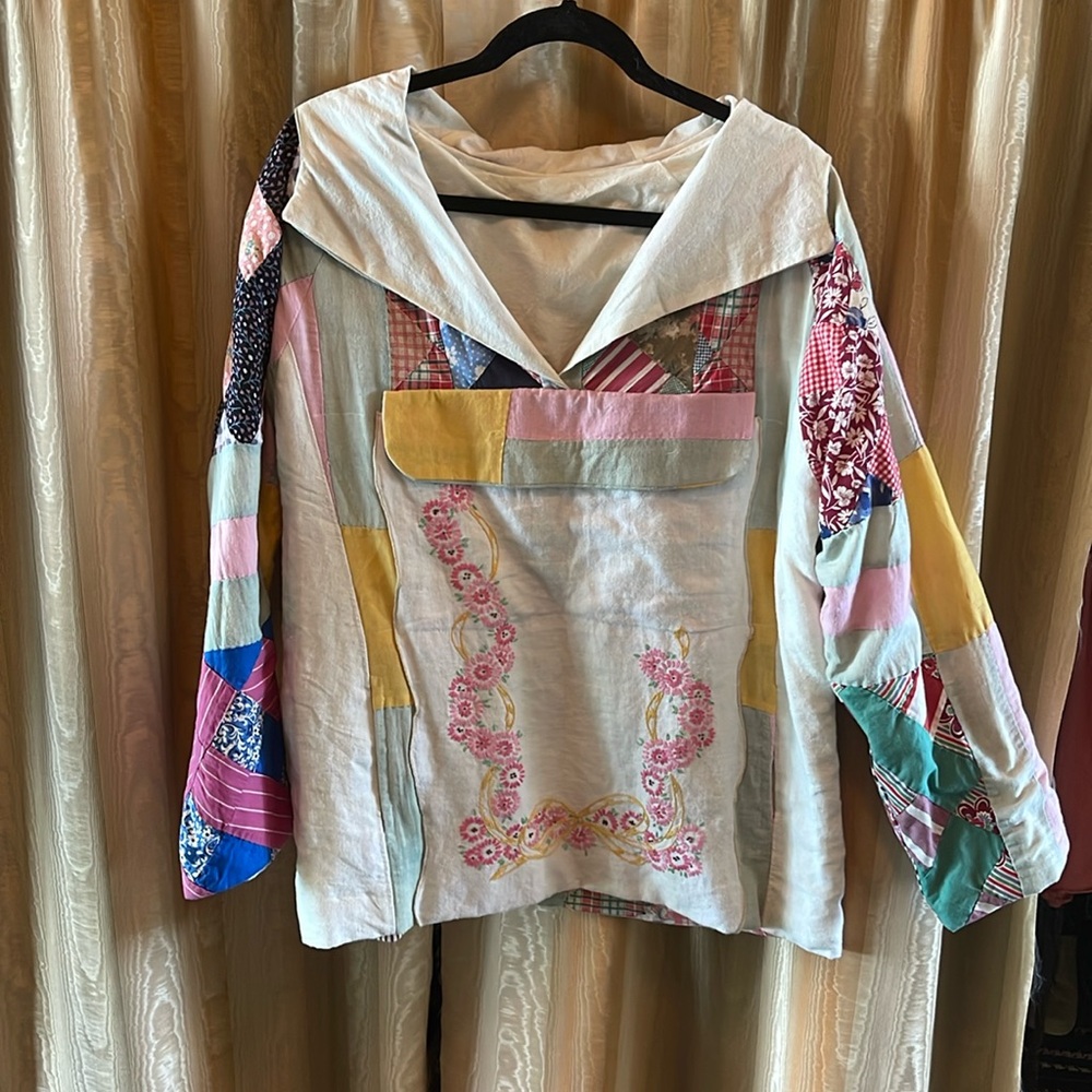 Handmade quilt hoodie